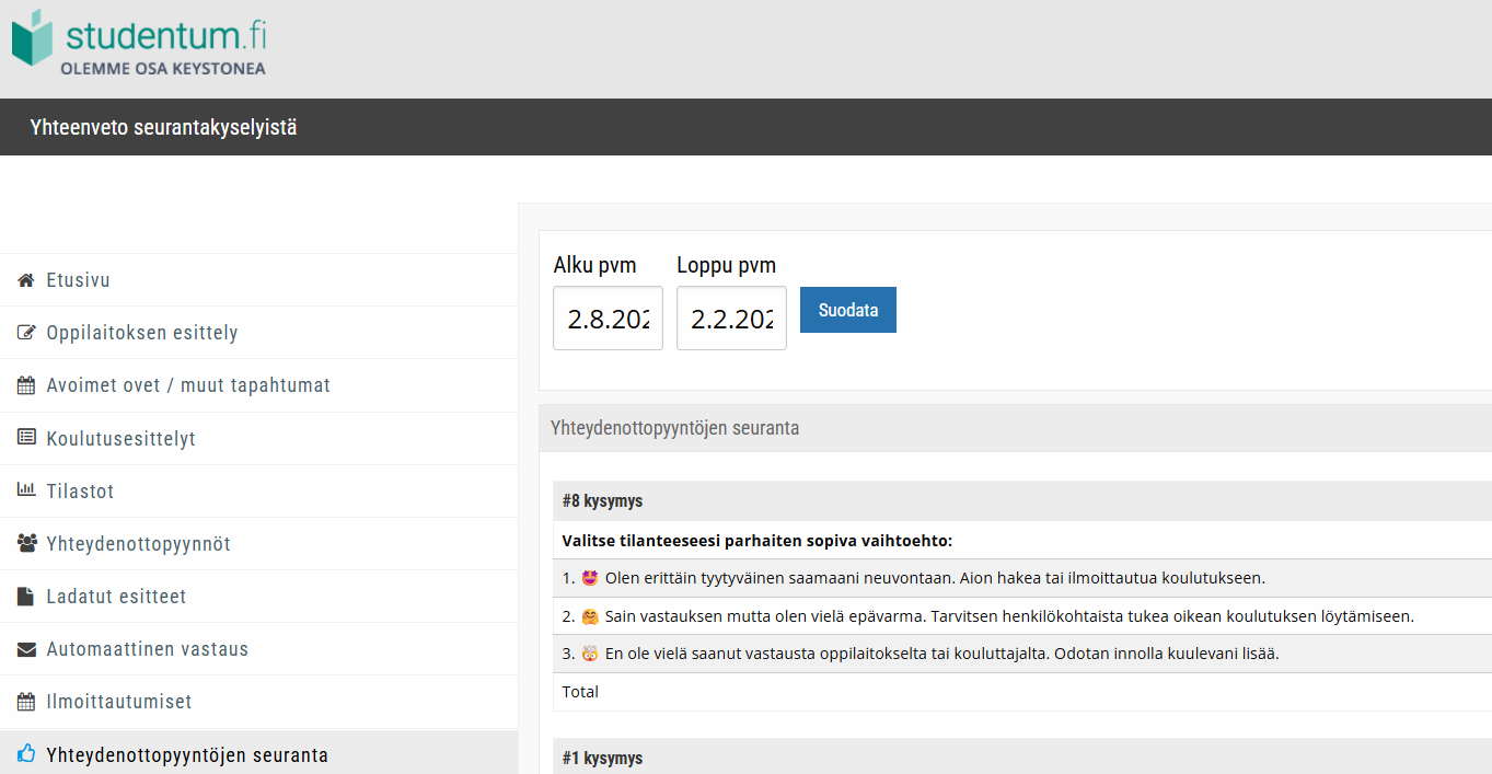 asiakaskirjautuminen studentum.fi