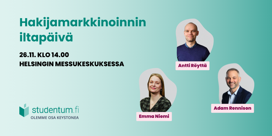 Tervetuloa Hakijamarkkinoinnin iltapäivään 2024!